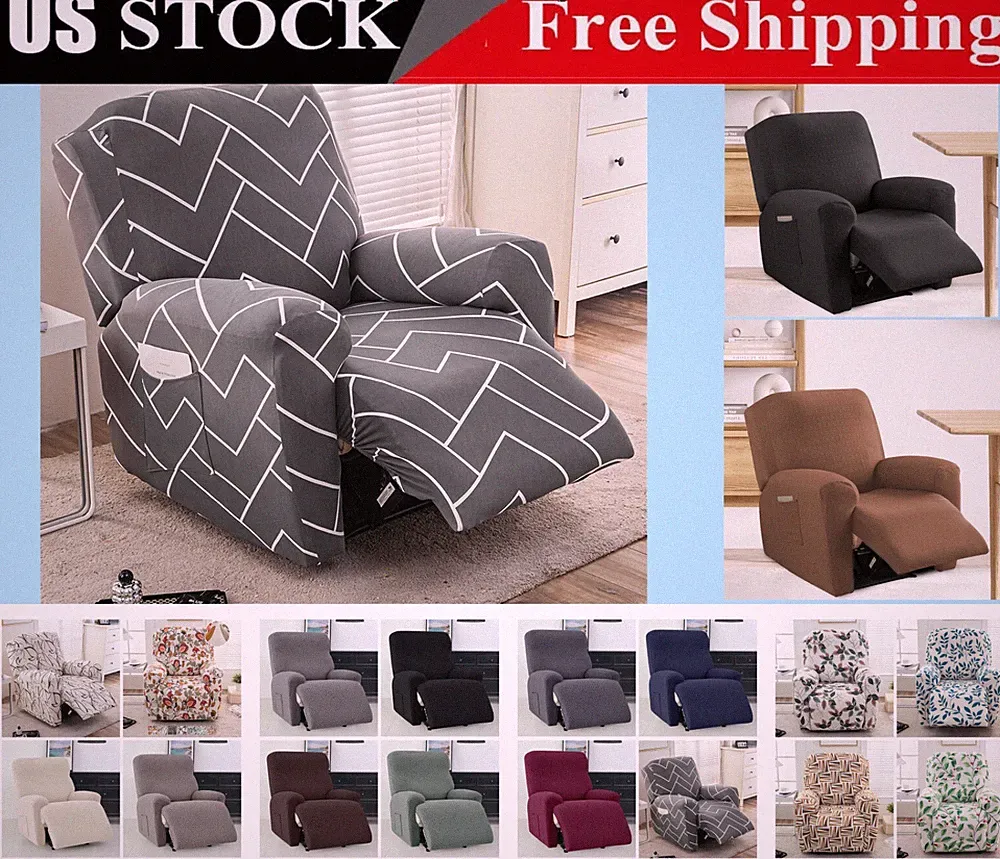 Stretch Recliner Chair Slipcover Lazy Boy Sofa Cover US Stock
