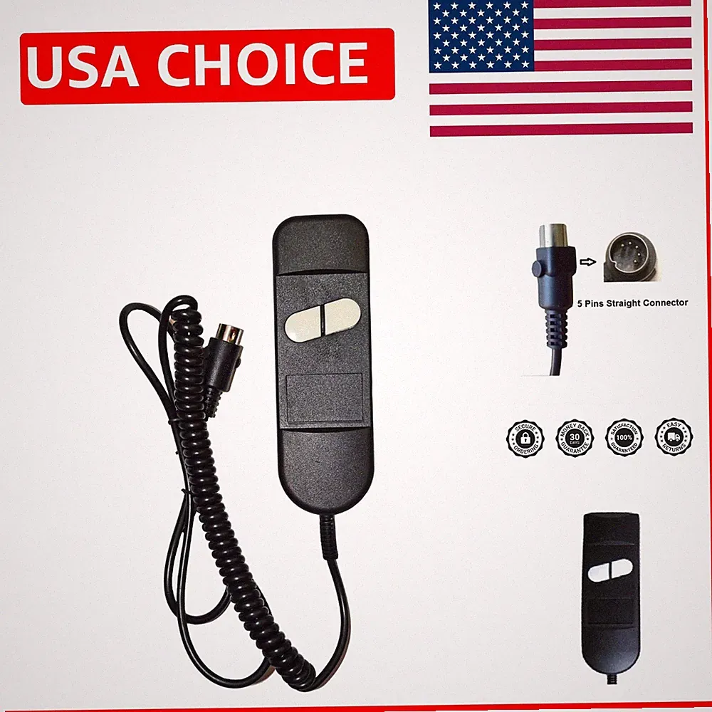 Two-Button 5-Pin Lift Chair Hand Controller - Compatible with Okin & Pride